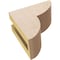 Ekena Millwork 3"W x 6"D x 6"H Classic Crestline Rough Cedar Woodgrain TimberThane Corbel, Primed Tan CORUR03X06X06CRERCPR - alternate 5